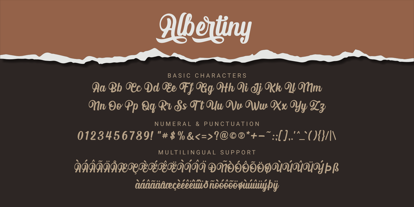 Example font Albertiny #5